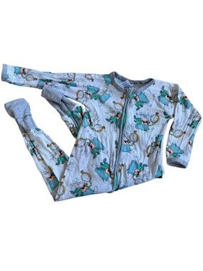 Bonds Kids Pajamas in Light Blue and Grey with Teal Character Print